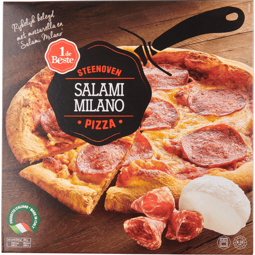 1 De Beste Steenoven Pizza Salami Milano Dirk 1 De Beste Steenoven Pizza Salami Milano Dirk