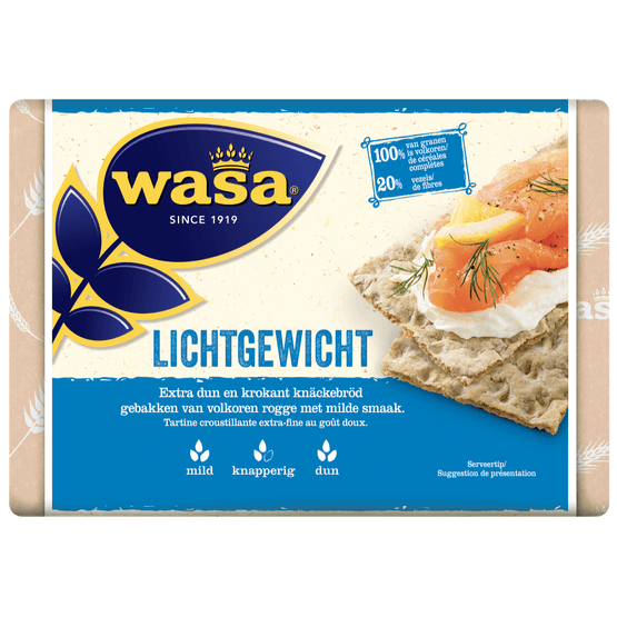 Foto van Wasa Lichtgewicht op witte achtergrond