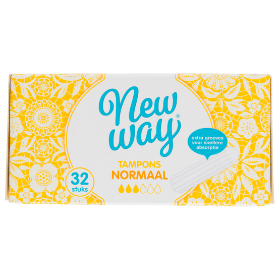 Foto van New Way Tampons normaal op witte achtergrond