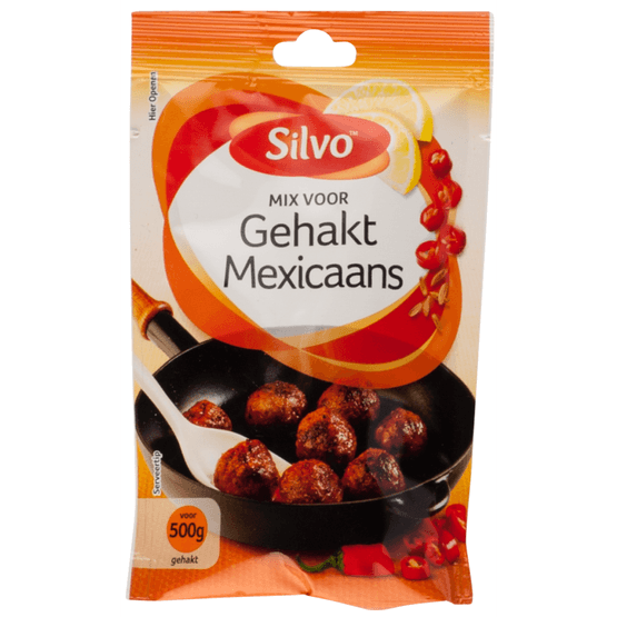 Foto van Silvo Mix gehakt Mexicaans op witte achtergrond