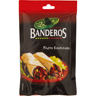 Banderos Kruidenmix fajita tortilla