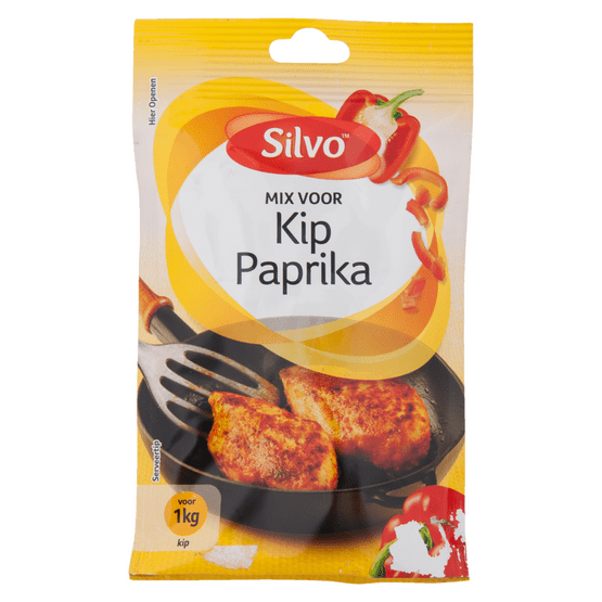 Foto van Silvo Mix voor kip paprika op witte achtergrond