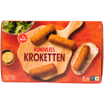 1 de Beste Kroketten rundvlees 8 stuks