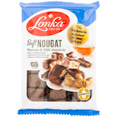 Lonka Soft nougat melkchocolade-pinda