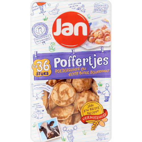Jan Poffertjes boter en suiker 36 stuks DekaMarkt