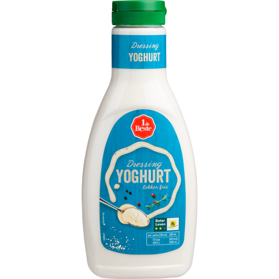 Foto van 1 de Beste Dressing yoghurt op witte achtergrond