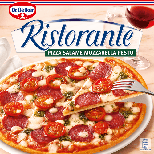 Dr Oetker Ristorante Pizza Salame Mozzarella Pesto Bestellen