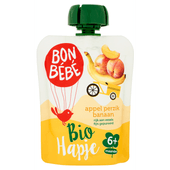 Bonbébé Biohapje 6+ maanden appel-perzik-banaan