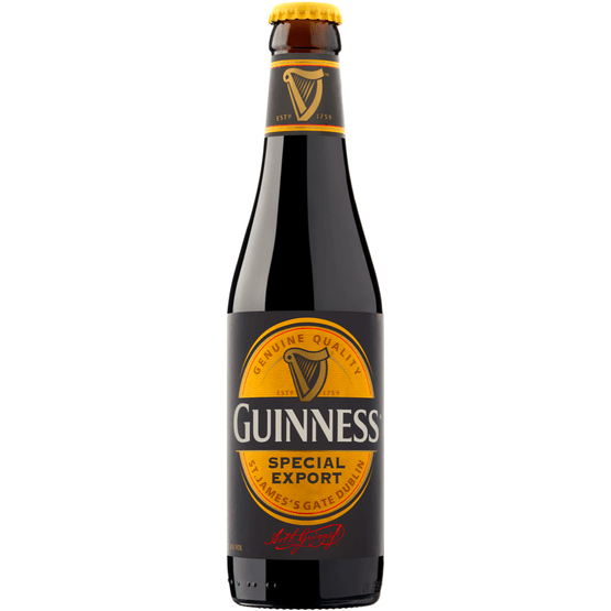 Foto van Guinness Special export op witte achtergrond
