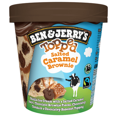 Ben & Jerry's Topped salted caramel brownie