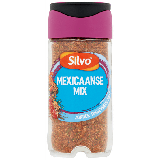 Foto van Silvo Mexicaanse kruiden natriumarm op witte achtergrond