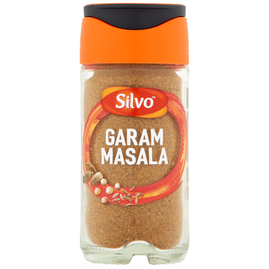 Foto van Silvo Garam masala op witte achtergrond