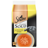 Sheba Kattensoep classic soup kip 4 stuks