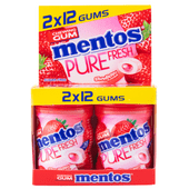 Mentos Pure fresh mini potje aardbei 2-pack
