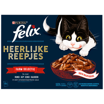 Felix Selectie heerlijke reepjes farm 12 pack