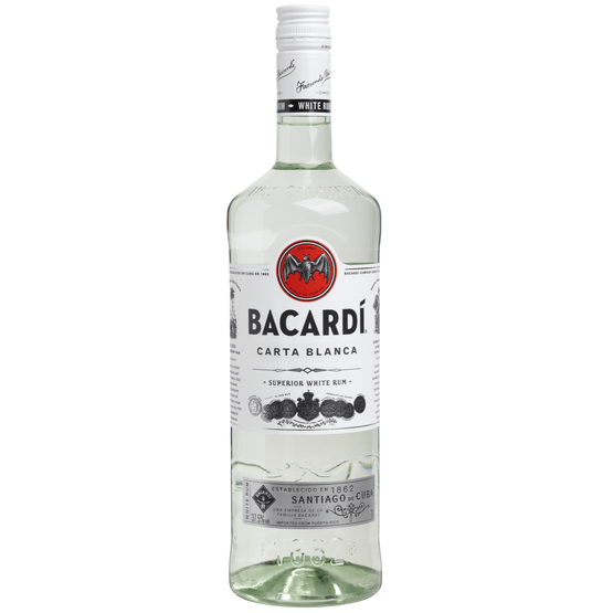 Foto van Bacardi Carta blanca op witte achtergrond