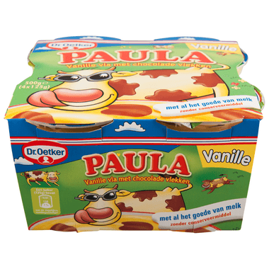 Paula Vla Vanille En Chocolade 125 G Dekamarkt