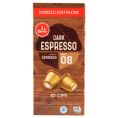 1 de Beste Koffiecups mainstream dark espresso sterkte 8