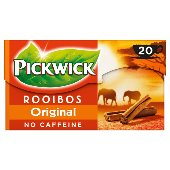 Foto van Pickwick Original Rooibos thee op witte achtergrond