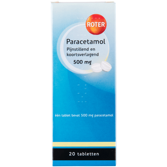 Roter Paracetamol smelttablet 500 mg