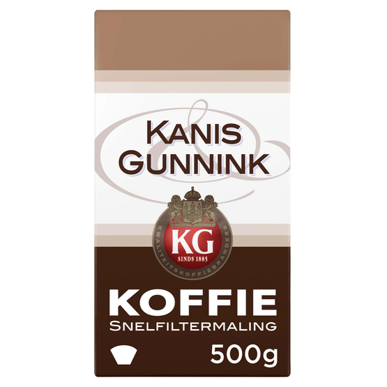 Foto van Kanis & Gunnink Koffie snelfiltermaling op witte achtergrond