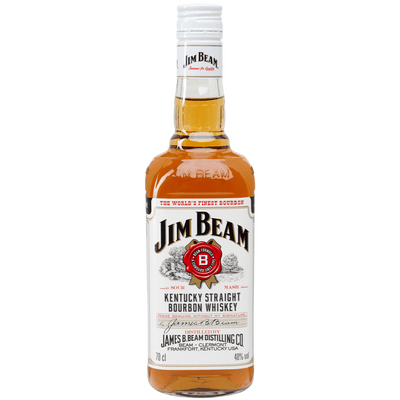 Jim Beam Bourbon whiskey white
