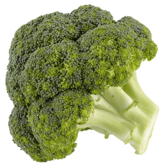Foto van Broccoli los op witte achtergrond
