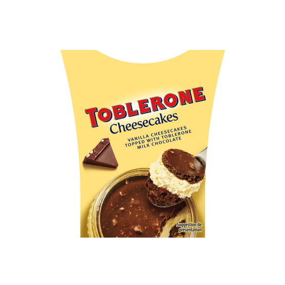 Foto van Toblerone Cheesecake 2 stuks op witte achtergrond