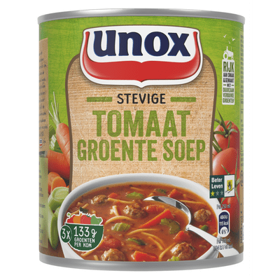 Unox Stevige tomaat groentesoep