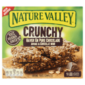 Nature Valley Crunchy haver en pure chocolade 5 stuks