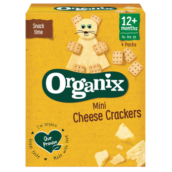 Organix Mini cheese cramers 12+ maanden 4 stuks