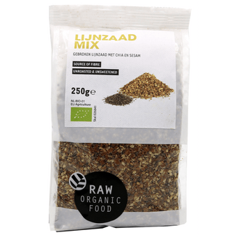 RAW Organic Food Lijnzaadmix goji