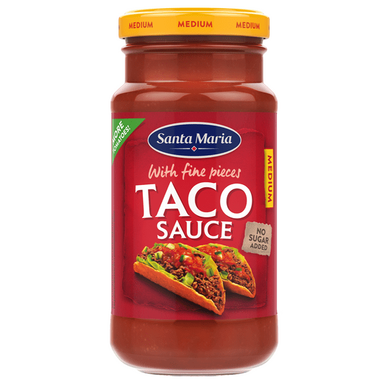 Foto van Santa Maria Taco sauce medium op witte achtergrond