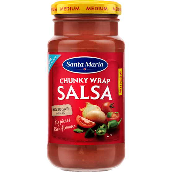 Foto van Santa Maria Wrap salsa medium op witte achtergrond