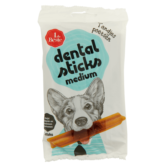 Foto van 1 de Beste Dental sticks medium op witte achtergrond