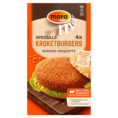 Mora Specials kroketburger 4 stuks