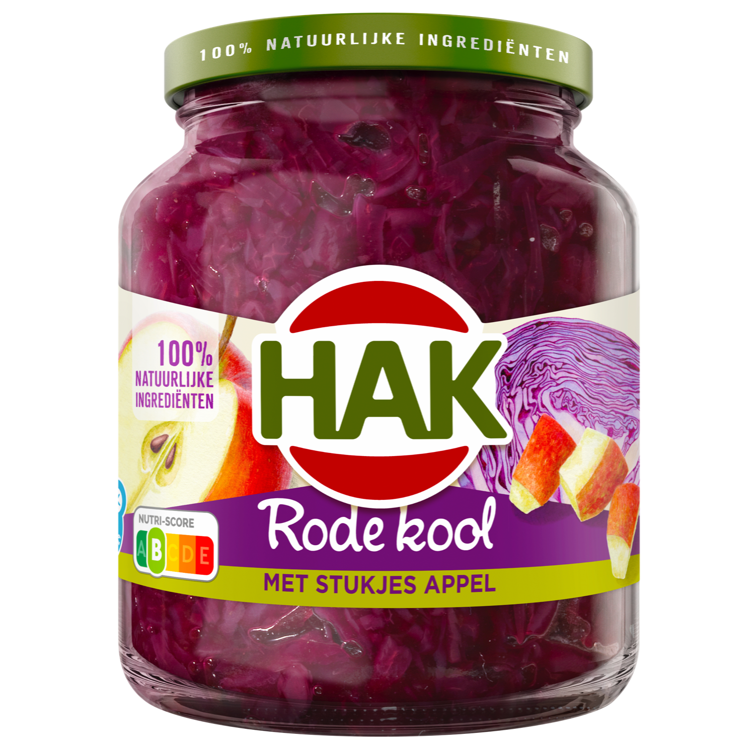 Afbeelding van Hak Rode kool met stukjes appel