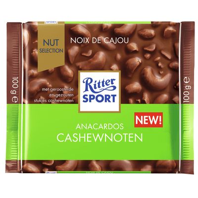 Ritter Sport Chocoladereep cashewnoot