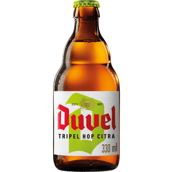 Foto van Duvel Tripel hop op witte achtergrond