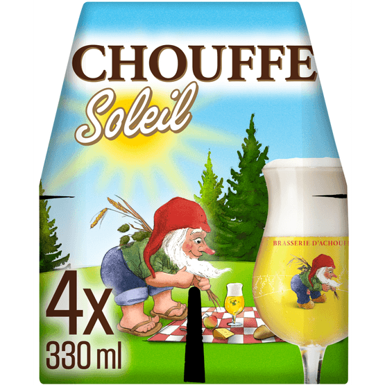 Foto van Chouffe Blond Soleil op witte achtergrond