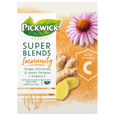 Pickwick Herbal super blends immunity kop 15 zakjes