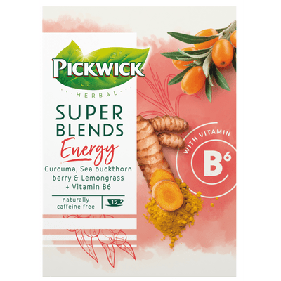 Pickwick Herbal super blends energy kop 15 zakjes
