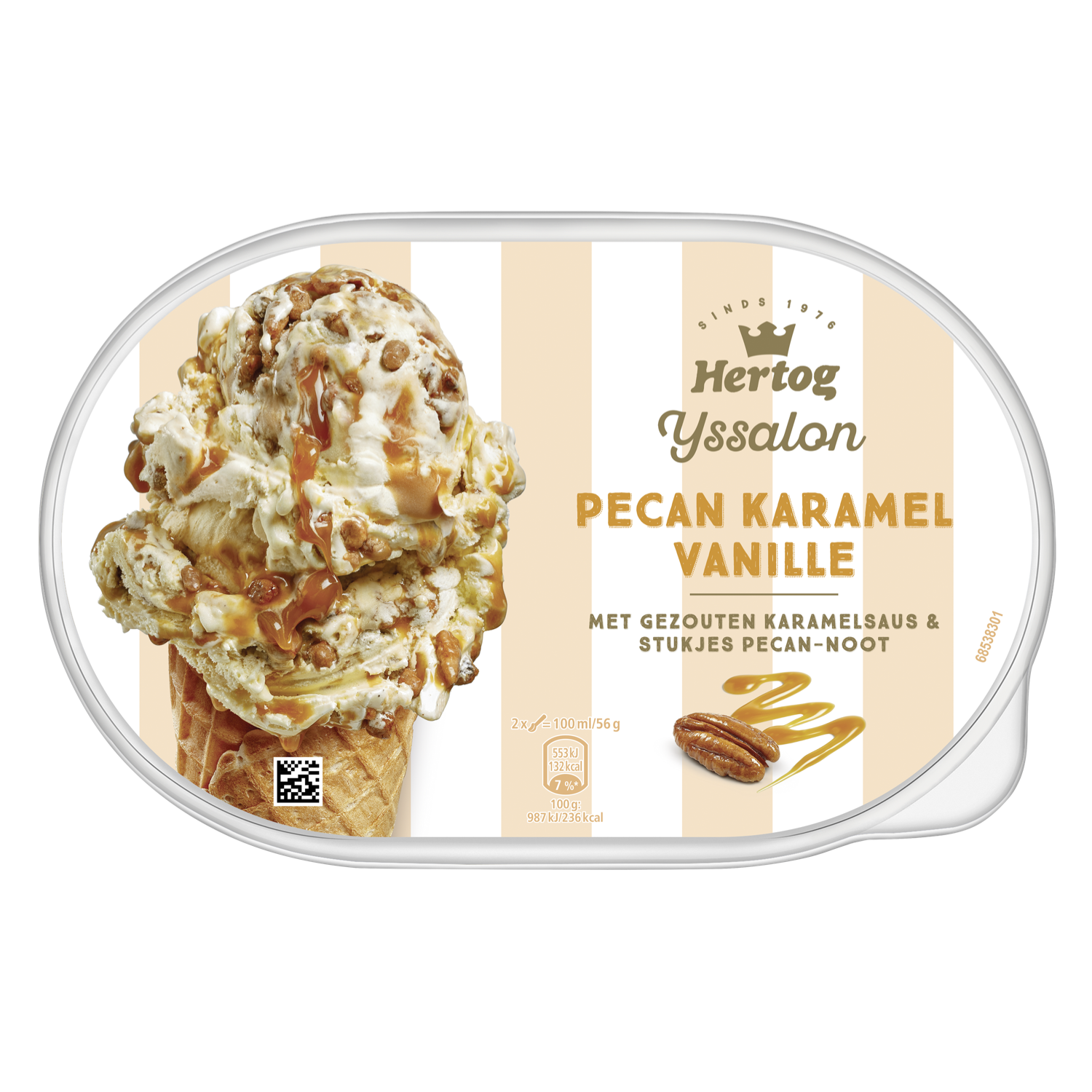 Hertog IJs Toffee Karamel Pecan DekaMarkt