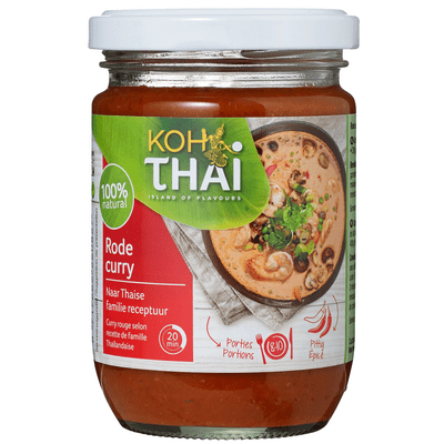 Koh Thai Curry pasta rood