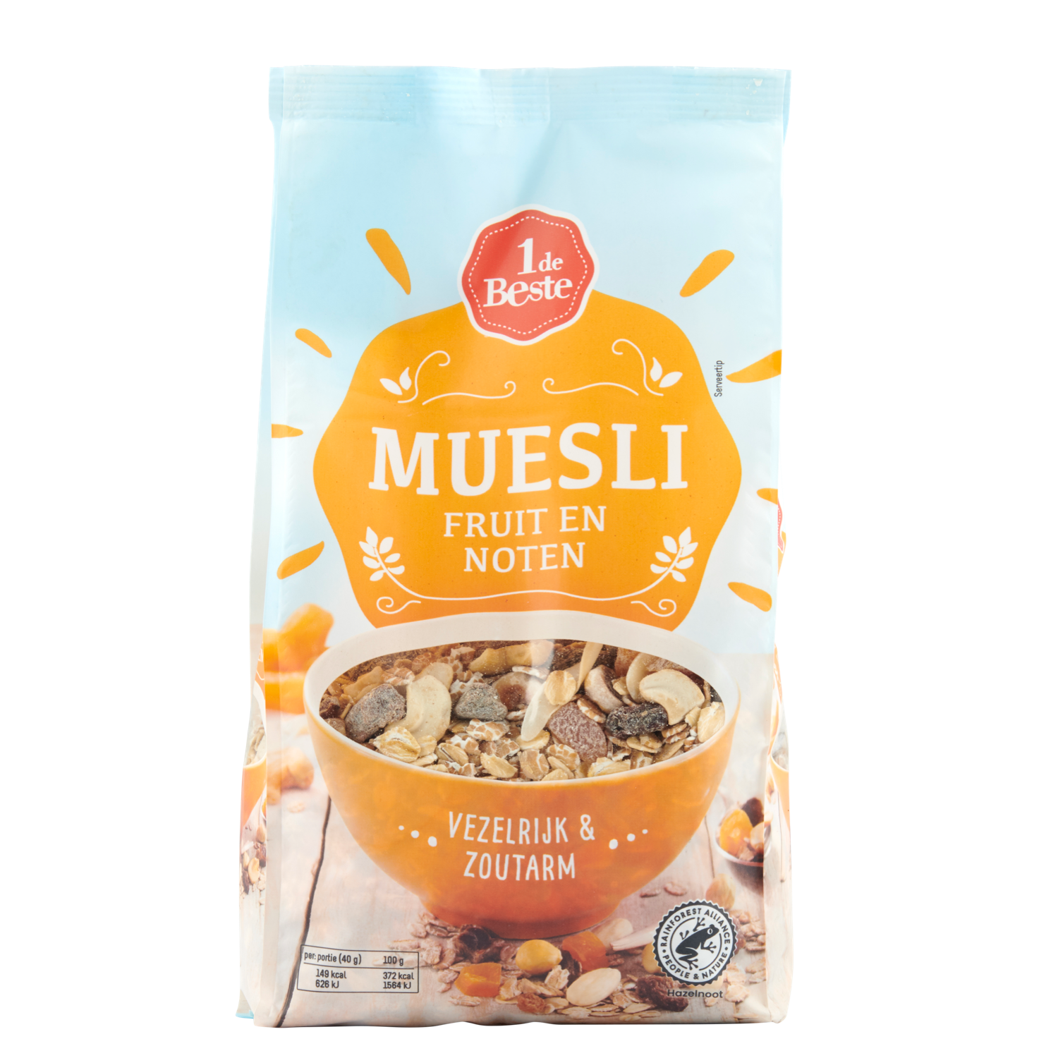 1 de Beste Muesli fruit & noten DekaMarkt