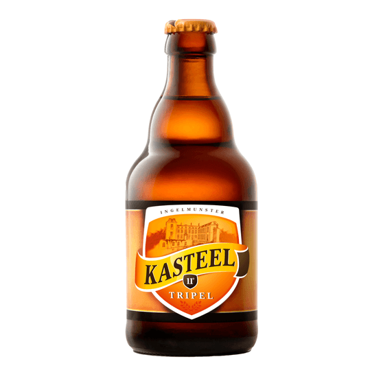 Foto van Kasteelbier Tripel op witte achtergrond