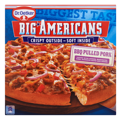 Dr. Oetker Big american pizza bbq pulled pork