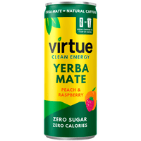 Virtue Yerba mate peach zero sugar