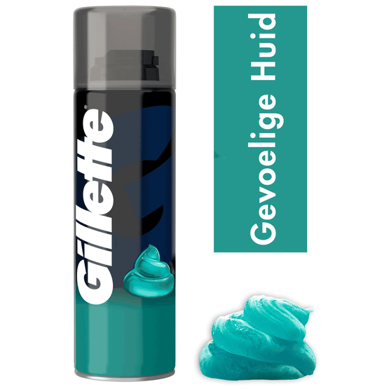 Foto van Gillette Scheergel basic gevoelige huid op witte achtergrond