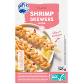 Shrimp raw peeled skewers
